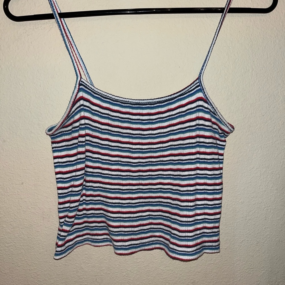 Brandy Melville colorful stripped crop top
